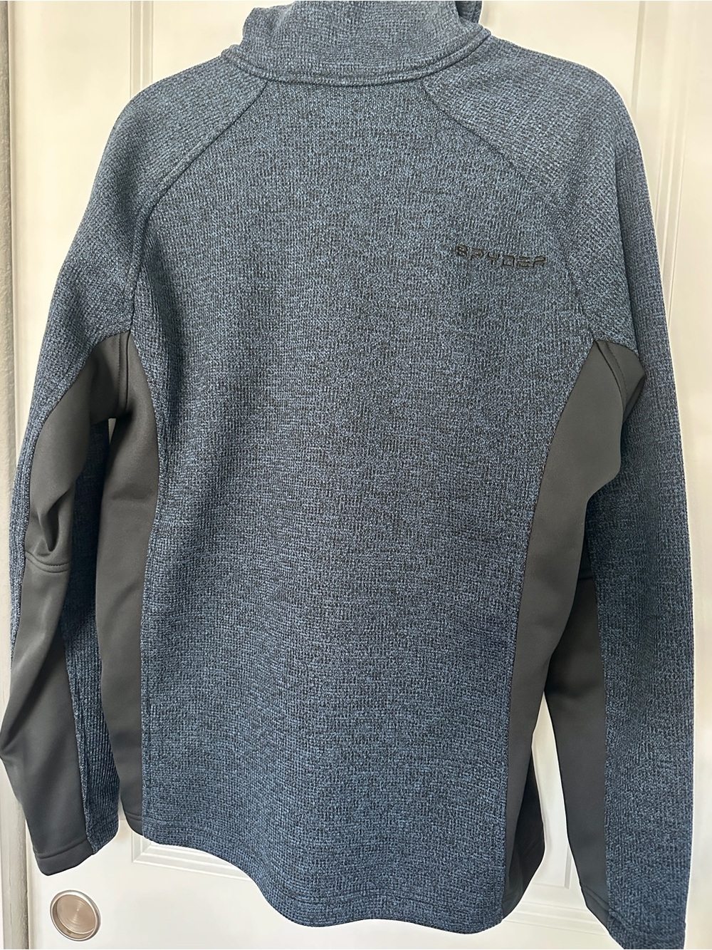 Spyder Outbound Half Zip Pullover Blue Black Men’s Size L - Picture 2 of 5